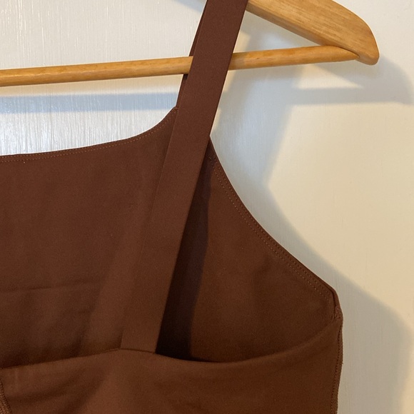 girlfriend collective 🤎 Mia compression bra top sports bra - size L in EUC - Picture 8 of 10